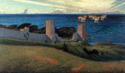 Visione. Scena da Visby, 1894 da Richard Bergh